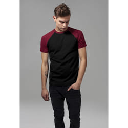 Urban Classics Raglan Contrast Tee Tee-shirt Encolure torsadée Manche courte Coton, Pull-over