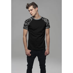 Urban Classics Raglan Contrast Tee Tee-shirt Encolure torsadée Manche courte Coton, Pull-over
