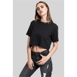 Urban Classics TB1555 Damen T-Shirt Ladies Short Oversized Tee Black, S