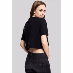 Urban Classics TB1555 Damen T-Shirt Ladies Short Oversized Tee Black, S