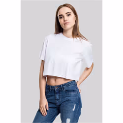 Urban Classics TB1555 Damen T-Shirt Ladies Short Oversized Tee White, M