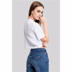 Urban Classics TB1555 Damen T-Shirt Ladies Short Oversized Tee White, M