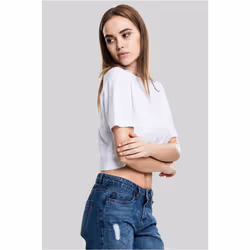 Urban Classics TB1555 Damen T-Shirt Ladies Short Oversized Tee White, M - Vue supplémentaire 4