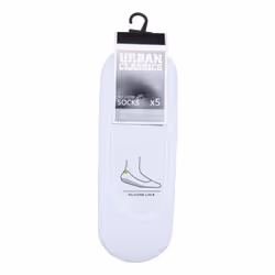 Urban Classics TB1644-00220-0038 Unisexe Chaussettes de sport Blanc 5 paire(s) - Vue supplémentaire 4
