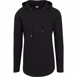 Urban Classics TB1779-00007-0042, Adulte, Femelle, Sweat à capuche, Noir, Encolure torsadée, Manches longues