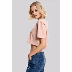 Urban Classics TB1555 Damen T-Shirt Ladies Short Oversized Tee Light Rose, S - Vue supplémentaire 2