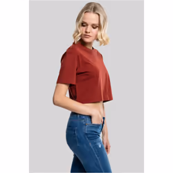 Urban Classics TB1555 Damen T-Shirt Ladies Short Oversized Tee Rusty, L - Vue supplémentaire 4