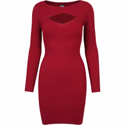Urban Classics TB1742, Adulte, Femelle, Robe fourreau, Bourgogne, XL, SML