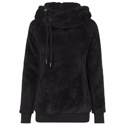Sweatshirt à capuche femme Urban Classic long teddy - L