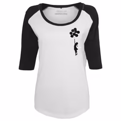 Urban Classics Banksy´s Graffiti Balloons, Tee-shirt, Adulte, Femelle, Noir, Blanc, S, SML