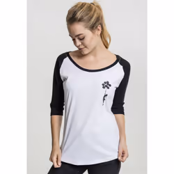 Urban Classics Banksy´s Graffiti Balloons Tee-shirt Collier rond Manche 3/4 Coton