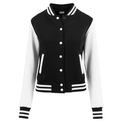 Veste Teddy femme grandes tailles Urban Classic 2-tone college sweat