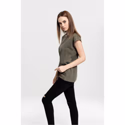Urban Classics Ladies Extended Shoulder Tee Tee-shirt Décolleté Manche courte Coton, Pull-over - Vue supplémentaire 2