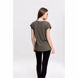 Urban Classics Ladies Extended Shoulder Tee Tee-shirt Décolleté Manche courte Coton, Pull-over - Vue supplémentaire 3