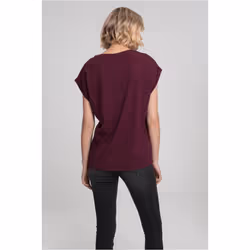 Urban Classics Ladies Extended Shoulder Tee Tee-shirt Décolleté Manche courte Coton, Pull-over