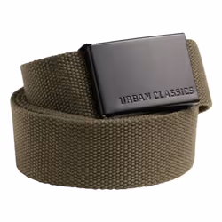 Urban Classics TB305-00868-0050, Noir, Olive, Mâle, Ceinture, Adulte, Fermeture de la boîte par languette, Noir
