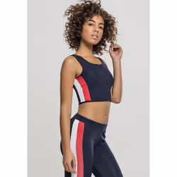 Crop top femme Urban Classic Stripe zip - Vue supplémentaire 2