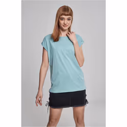 Urban Classics Ladies Extended Shoulder Tee, Tee-shirt, Adulte, Femelle, Turquoise, Monochromatique, 5XL