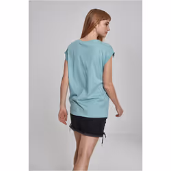 Urban Classics Ladies Extended Shoulder Tee Tee-shirt Décolleté Manche courte Coton, Pull-over