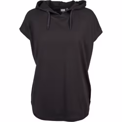 Urban Classics TB1906-00007-0046, Adulte, Femelle, Sweat à capuche, Noir, Encolure torsadée, Sans manches