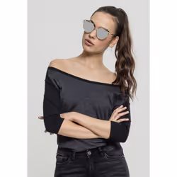 Urban Classics Ladies 3/4 Contrast Raglan Tee, Tee-shirt, Adulte, Femelle, Noir, Gris, M, SML