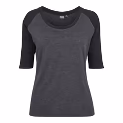 Urban Classics Ladies 3/4 Contrast Raglan Tee Tee-shirt Décolleté Manche 3/4 Coton - Vue supplémentaire 7