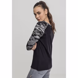 Urban Classics Ladies 3/4 Contrast Raglan Tee Tee-shirt Décolleté Manche 3/4 Coton