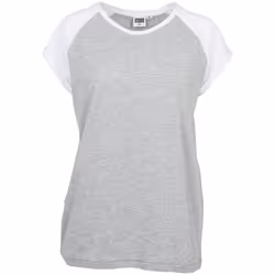 Urban Classics TB1913, Tee-shirt, Adulte, Femelle, Gris, Blanc, XXL, États-Unis d'Amérique
