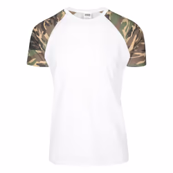 Urban Classics TB639, Tee-shirt, Adulte, Mâle, Blanc, Camouflage, Monochromatique, S