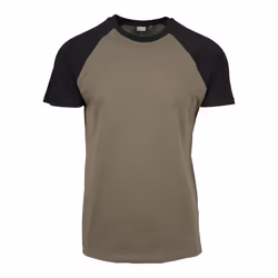 Urban Classics TB639-00595-0051, Tee-shirt, Adulte, Mâle, Noir, Olive, S, Encolure torsadée
