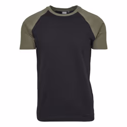 Urban Classics Raglan Contrast Tee Tee-shirt Encolure torsadée Manche courte Coton, Pull-over
