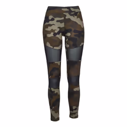 Urban Classics TB1939-00459-0042, Bas de contention, Gymnastique, Femelle, Camouflage, Bois, Adulte, Monochromatique