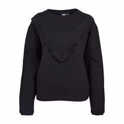Urban Classics TB1966-00007-0058, Adulte, Femelle, Pullover, Noir, Encolure torsadée, Manches extra longues