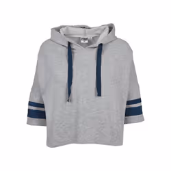 Urban Classics TB1978, Adulte, Femelle, Sweat à capuche, Gris, Marine, Encolure torsadée, Manche courte