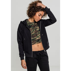 Sweatshirt à capuche femme Urban Classic claic zip - XL