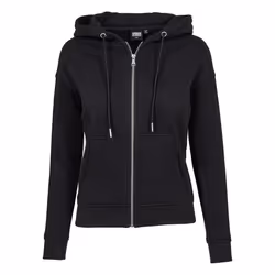 Urban Classics TB1982-00007-0058, Adulte, Femelle, Sweat à capuche, Noir, Encolure torsadée, Manches longues