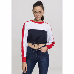T-shirt femme Urban Classic 3-tone Stripe crew