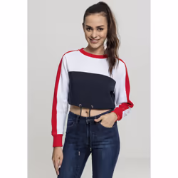 T-shirt femme Urban Classic 3-tone Stripe crew - Vue supplémentaire 4