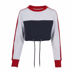 Urban Classics TB1987, Adulte, Femelle, Pullover, Marine, Rouge, Blanc, XL, SML
