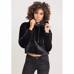 Urban Classics TB2348, Adulte, Femelle, Sweat à capuche, Noir, S, SML