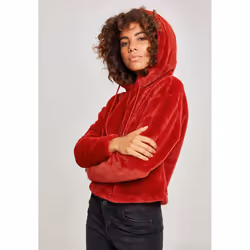 Sweatshirt à capuche femme Urban Classic Oversized teddy - Vue supplémentaire 8