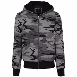 Urban Classics TB2409-00707-0051, Veste de terrain, Mâle, Adulte, 2 pochettes, Lin, Polyester, Viscose, Camouflage