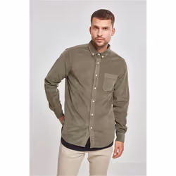 Urban Classics TB2414-00176-0046 Chemise Col boutonné Manches longues Coton - Vue supplémentaire 7