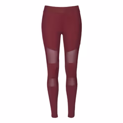 Urban Classics TB1174-01157-0058, Bas de contention, Gymnastique, Femelle, Rouge, Adulte, Monochromatique