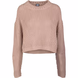 Urban Classics TB2359-00782-0058, Adulte, Femelle, Pull, Taupe, Encolure torsadée, Manches longues