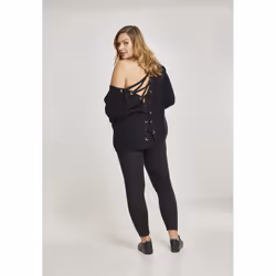Sweatshirt femme grandes tailles Urban Classic back lace up