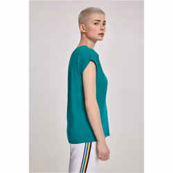 Urban Classics Ladies Extended Shoulder Tee Tee-shirt Décolleté Manche courte Coton, Pull-over - Vue supplémentaire 4