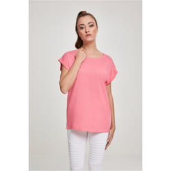 Urban Classics Ladies Extended Shoulder Tee Tee-shirt Décolleté Manche courte Coton, Pull-over