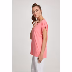 Urban Classics Ladies Extended Shoulder Tee Tee-shirt Décolleté Manche courte Coton, Pull-over