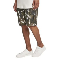 Short Urban Classic geometric stretch twill cargo